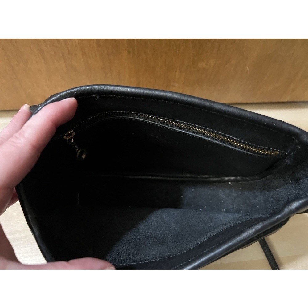 Vintage Coach Cafe 4111‎ Black Leather Crossbody Bag Made In Italy 1751-392 - Picture 12 of 16